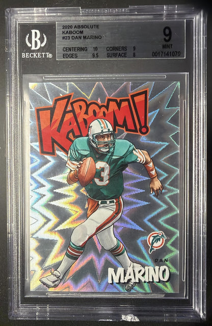 2020 Panini Absolute Dan Marino #K-DM Kaboom SSP BGS 9