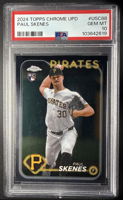 2024 Topps Chrome Update Paul Skenes #USC88 RC PSA 10