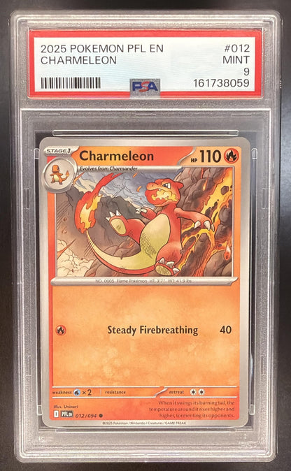 2025 Pokemon Phantasmal Flames Charmeleon 012/094 PSA 9