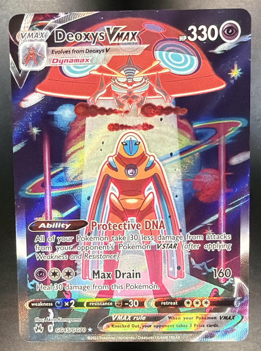 2023 Pokemon Crown Zenith Deoxys VMAX GG45/GG70 NM