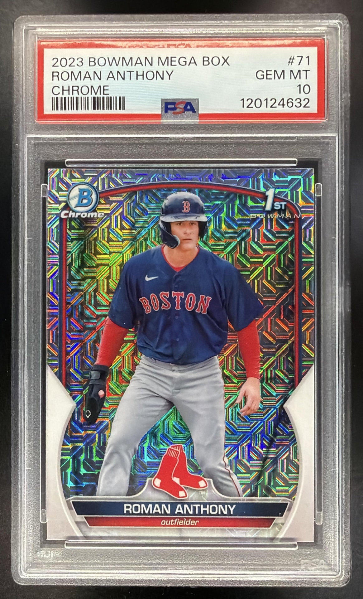 2023 Bowman Mega Box Roman Anthony #BCP-71 Prospects Mojo Refractor PSA 10