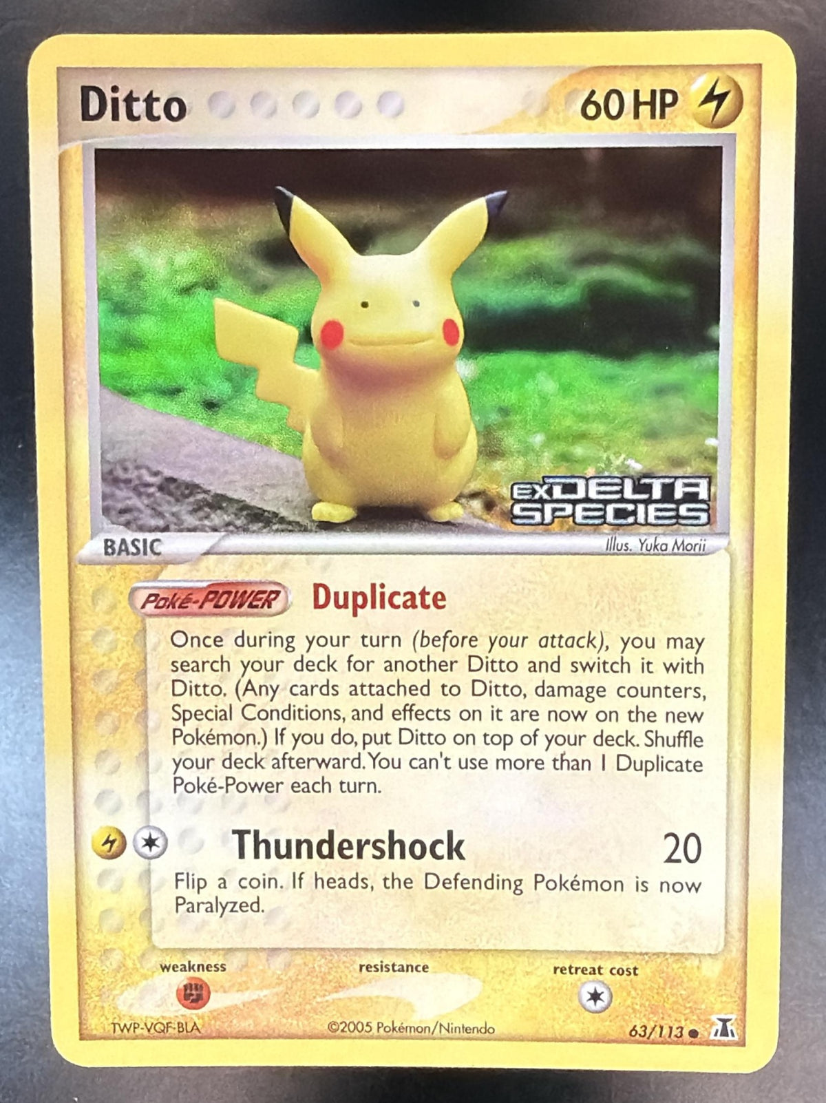 2005 Pokemon EX Delta Species Ditto 63/113 NM