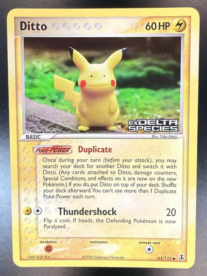 2005 Pokemon EX Delta Species Ditto 63/113 NM