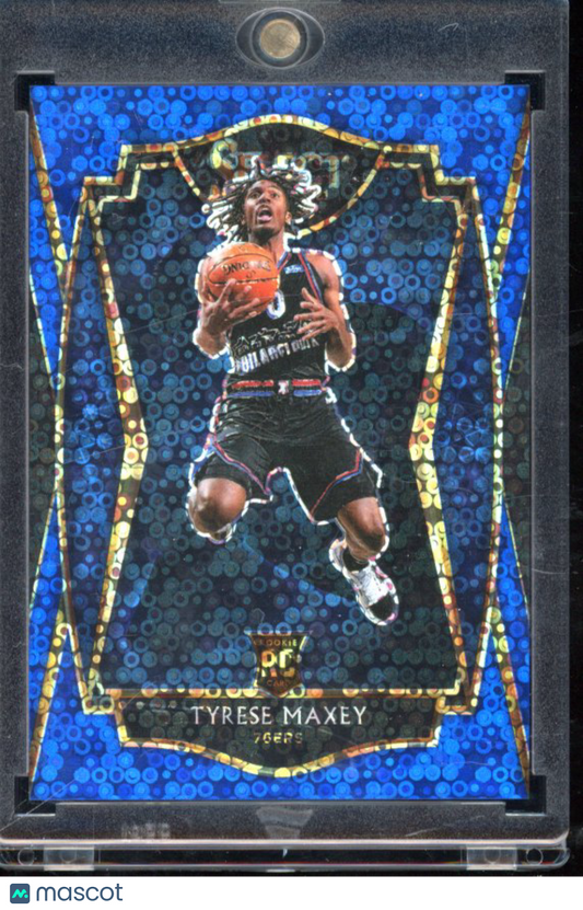 2020-21 Select Tyrese Maxey Rookie Blue Disco /25