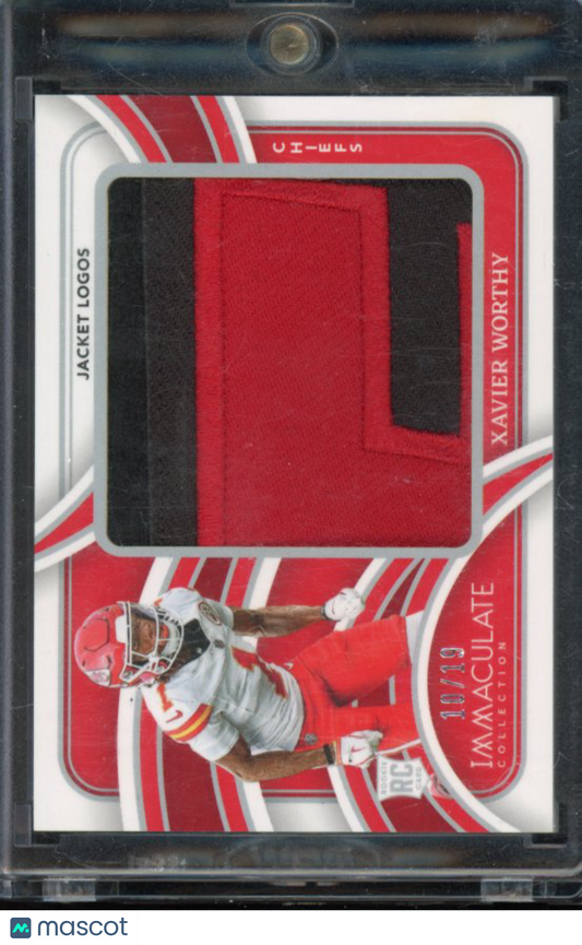 2024 Immaculate Xavier Worthy Jacket Logo Rookie Patch /19