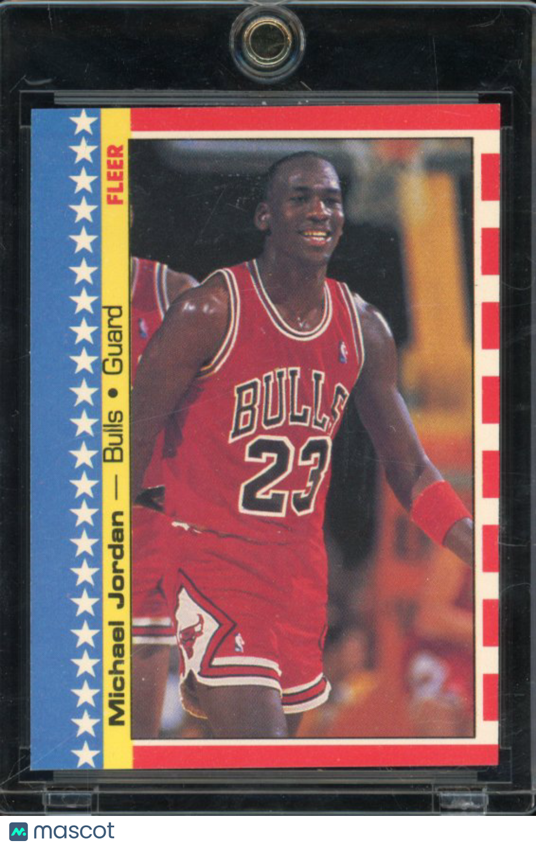 1987-88 Fleer Sticker Michael Jordan Altered