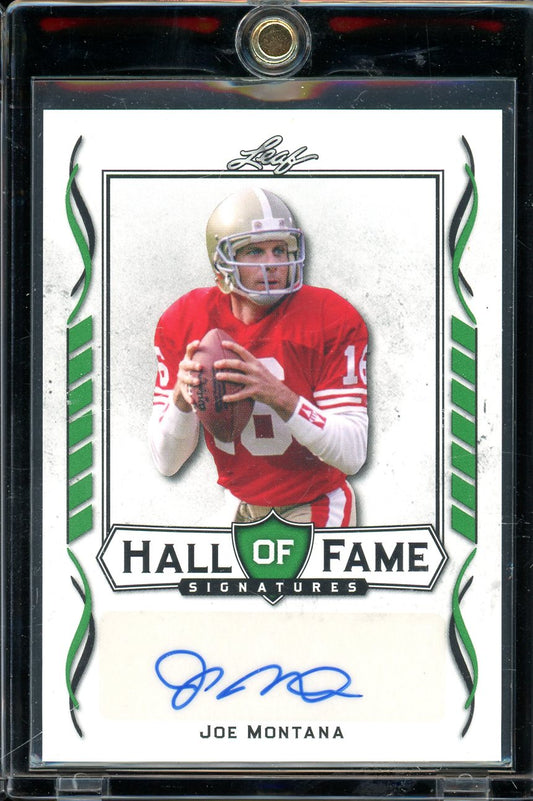 2021 Leaf Joe Montana Hall Of Fame Auto