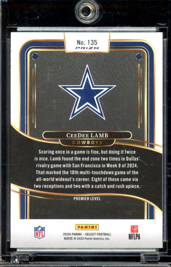 2024 Select Ceedee Lamb Zebra Shock SP