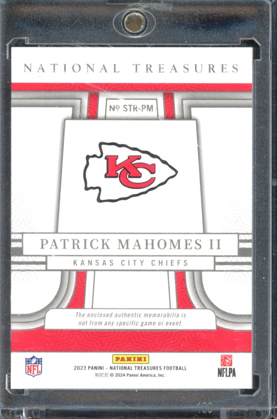 2023 National Treasures Patrick Mahomes Patch /99