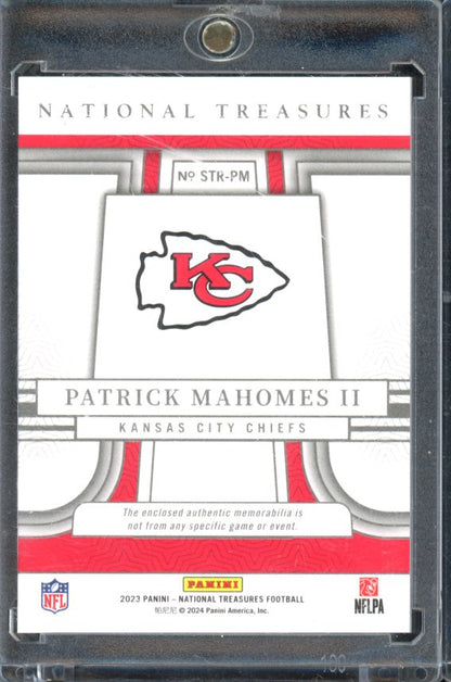 2023 National Treasures Patrick Mahomes Patch /99