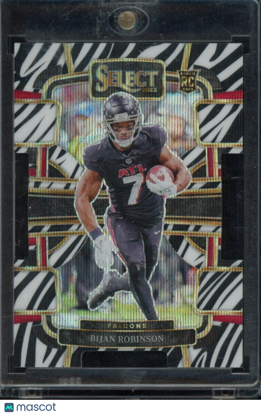 2023 Select Bijan Robinson Zebra Die Cut Rookie