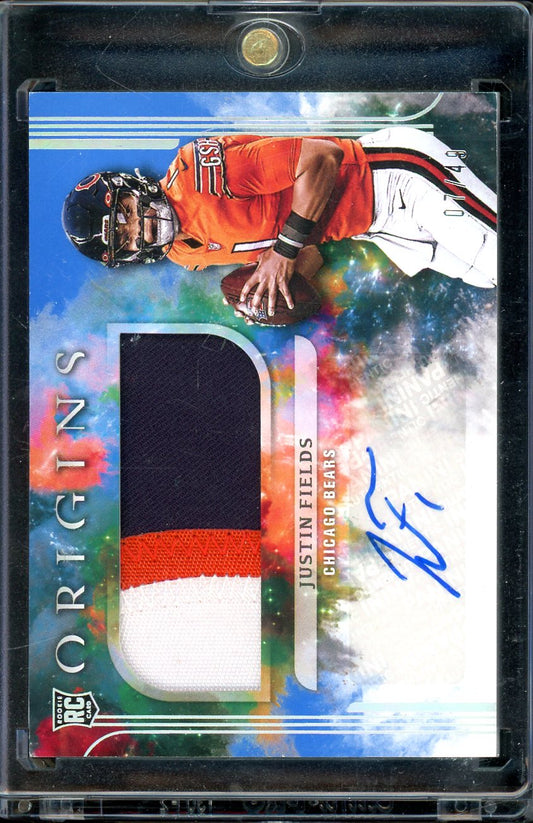 2021 Origins Justin Fields Rookie Patch Auto /49