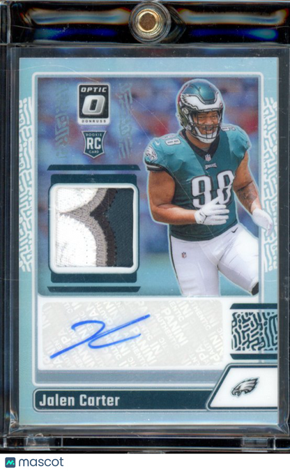 2023 Optic Jalen Carter Rookie Patch Auto /25