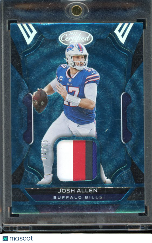 2022 Certified Josh Allen Teal Mirror Patch /15