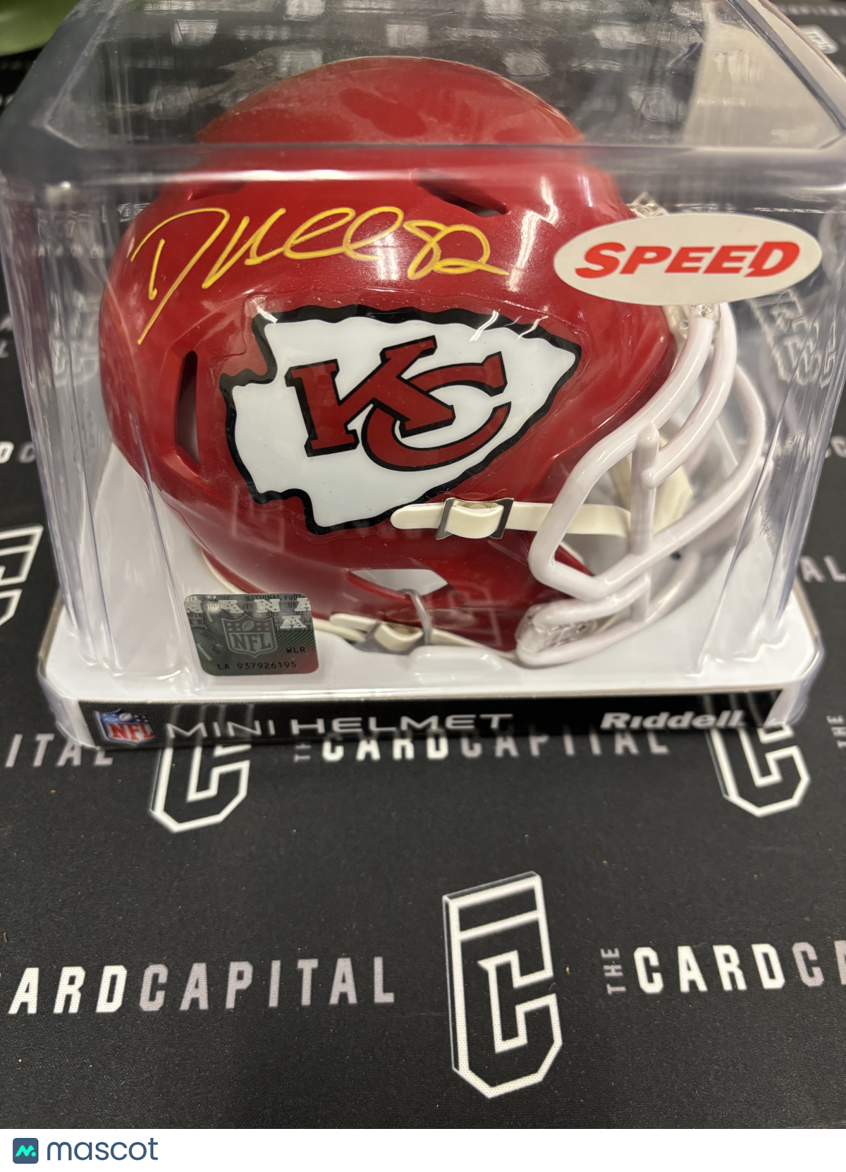 Dante Hall Signed Mini Helmet Chiefs JSA