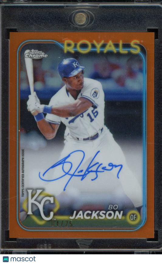 2024 Topps Chrome Bo Jackson Legends Auto Orange /25