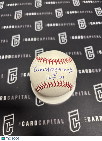 Bill Mazeroski Signed Official Major League Baseball JSA "HOF 01"