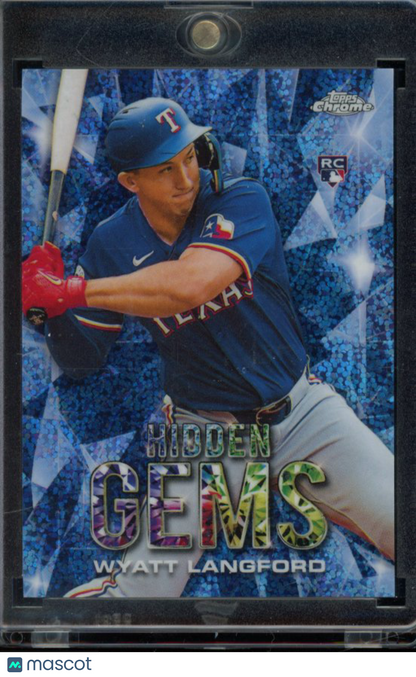 2024 Topps Chrome Wyat Langford Hidden Gems Rookie SP