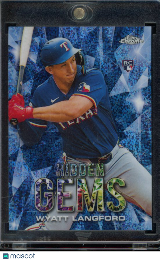 2024 Topps Chrome Wyat Langford Hidden Gems Rookie SP