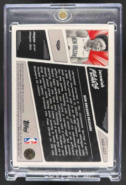 2025-26 Bowman Jeremiah Fears #NBA-A23 Anime RC SSP