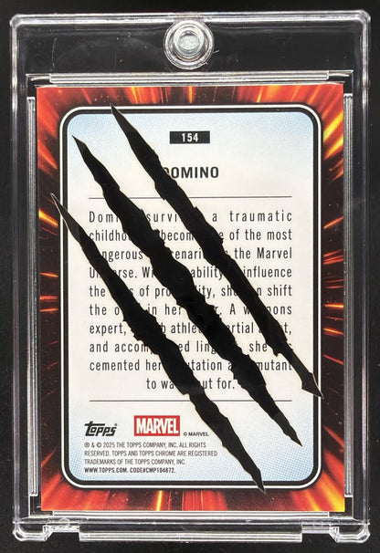2025 Topps Chrome Marvel Sapphire Domino #154 /20