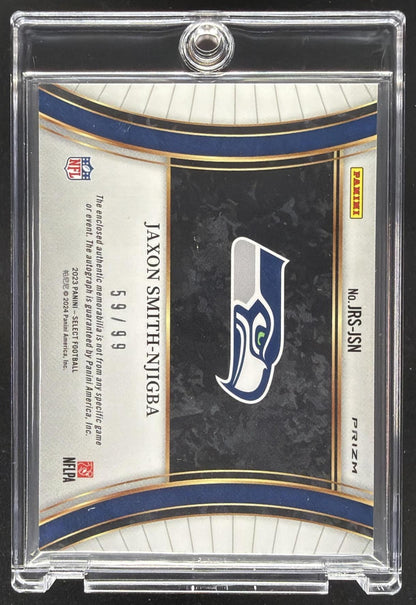 2024 Panini Select Jaxon Smith-Njigba #SSP-JSN Signatures Blue Prizm 59/99 Auto