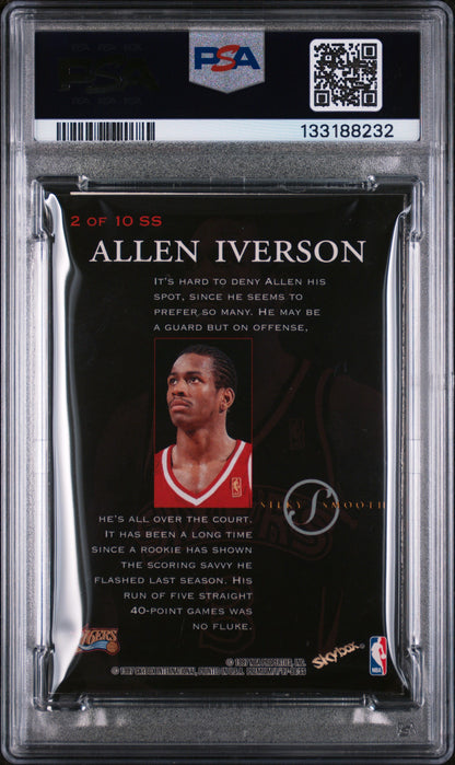 1997-98 Skybox Premium Allen Iverson Silky Smooth PSA 7