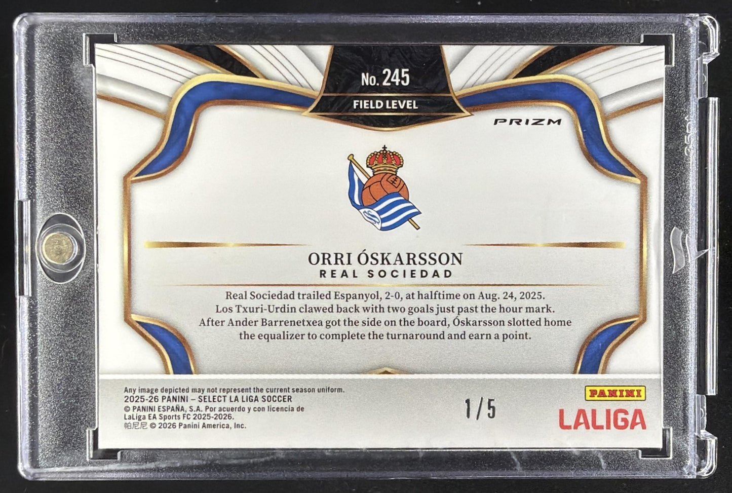 2025 Panini Select La Liga Orri Oskarsson #245