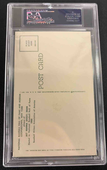 HOF Yellow Plaque Dizzy Dean Auto PSA/DNA Authentic