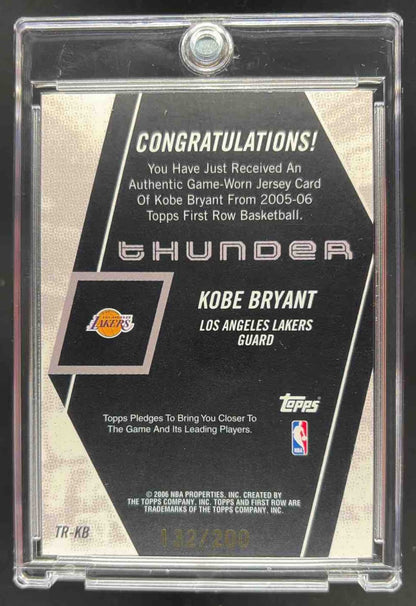 2006-07 Topps Kobe Bryant Thunder Game Used Patch /200