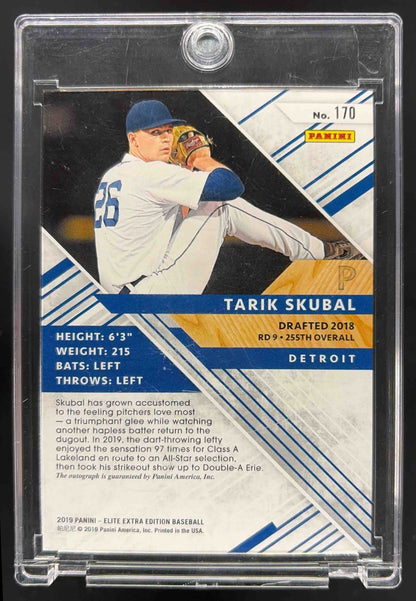 2019 Panini Elite Extra Edition Tarik Skubal #170 Auto