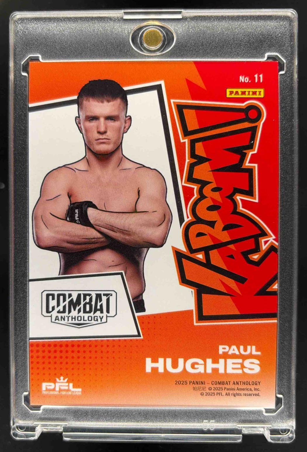 2025 Panini PFL Combat Anthology Paul Hughes #11 Kaboom