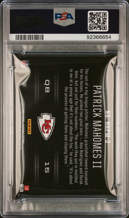 2021 Illusions Patrick Mahomes Holoheroes SP PSA 9