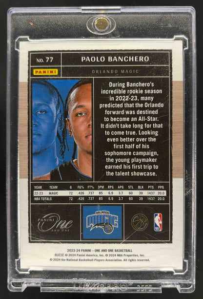 2023-24 Panini One & One Paolo Banchero #77 7/7