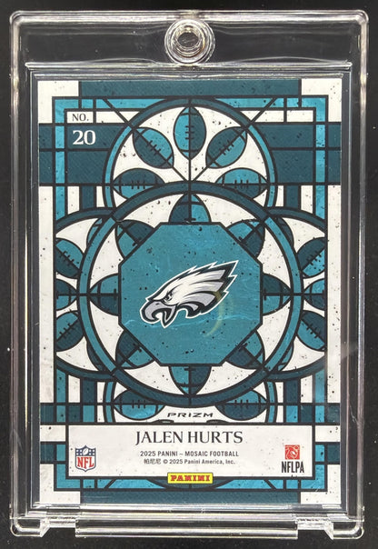 2025 Panini Mosaic Jalen Hurts #20 Stained Glass
