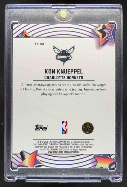 2025-26 Topps Cosmic Chrome Kon Knueppel #SF-34 StarFractor RC