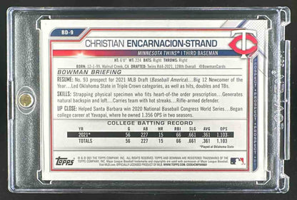 2021 Bowman Draft Christian Encarnacion-Strand #BD-9 1/1 1st