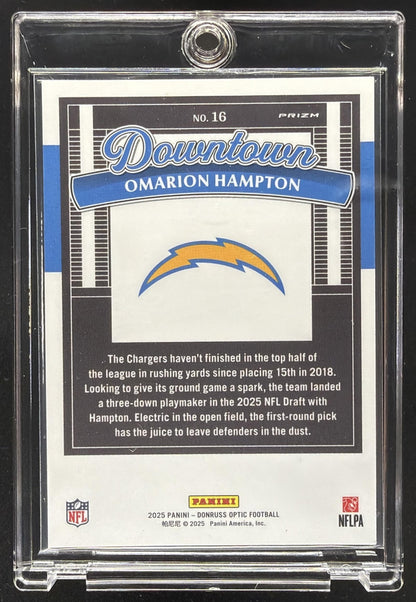 2025 Panini Donruss Optic Omarion Hampton #16 Downtown RC