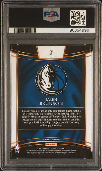 2018-19 Select Jalen Brunson Silver Rookie PSA 10