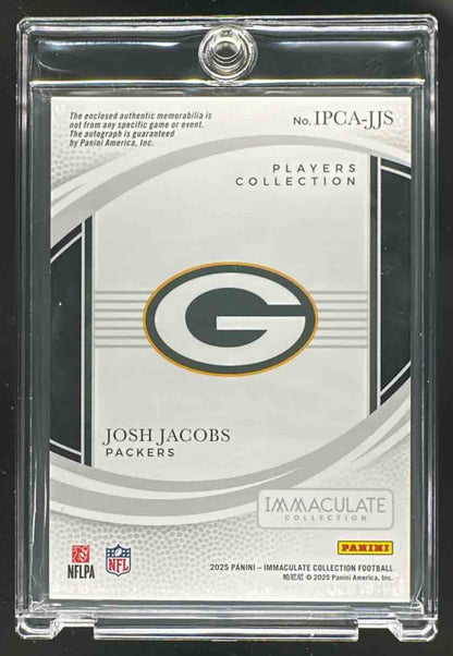 2024 Panini Immaculate Josh Jacobs #PPA-JJS Premium Patch Auto 4/99 Packers