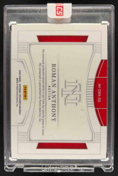 2025 Panini National Treasures Roman Anthony #24 Colossal Material Auto /99