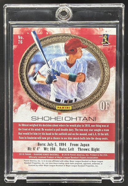 2018 Panini Diamond Kings Shohei Ohtani #76 RC