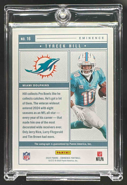 2024 Panini Eminence Tyreek Hill #16 Auto 3/10 Dolphins