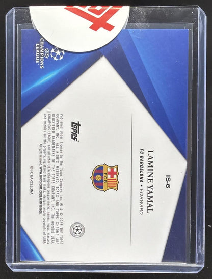 2024-25 Topps Chrome Sapphire UEFA Club Competitions Lamine Yamal #IS-6 Infinite