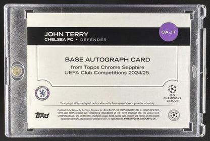 2024 Topps Chrome Sapphire UEFA Club John Terry #CA-JT Auto Gold /50