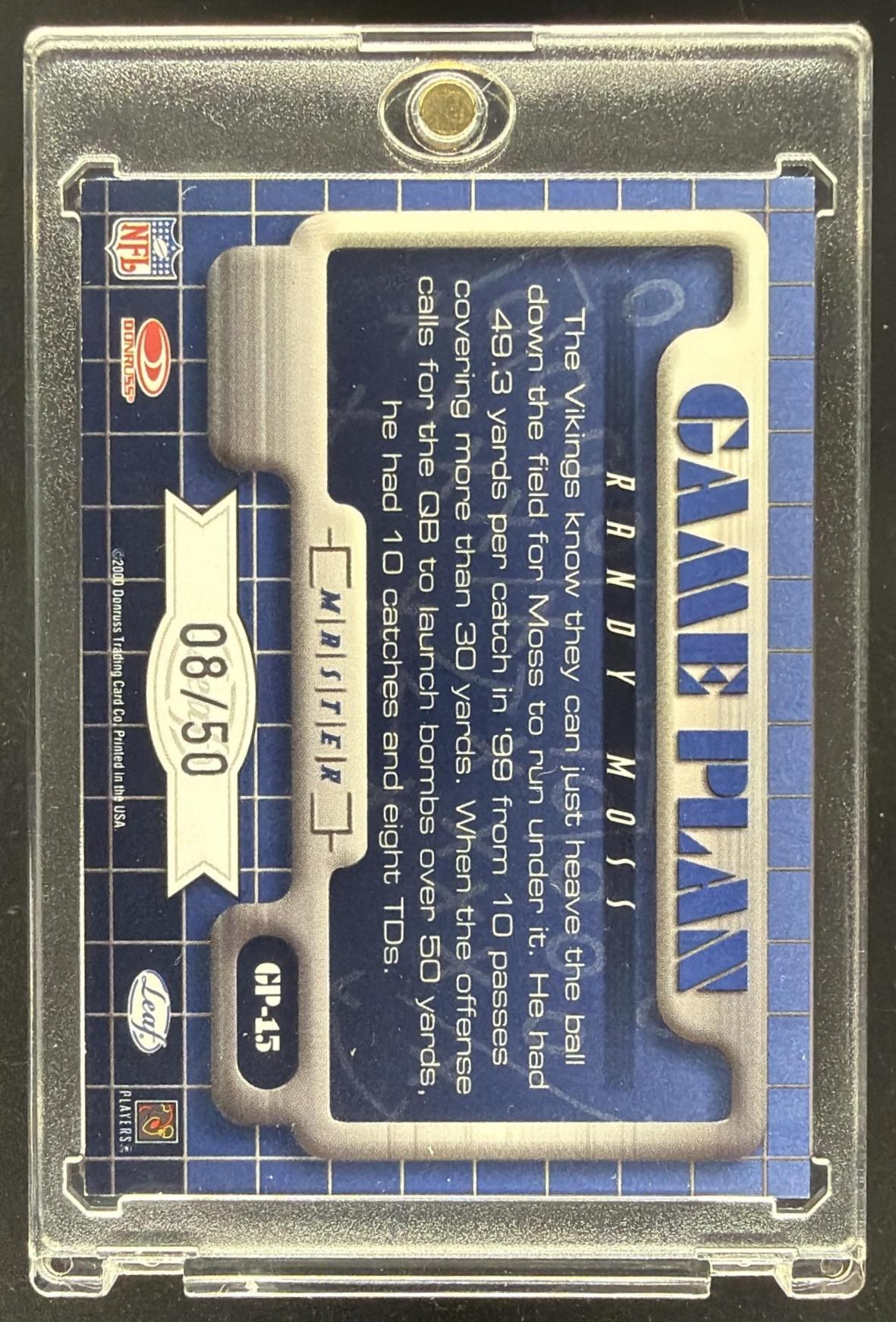 2000 Leaf Rookies & Stars Randy Moss /50