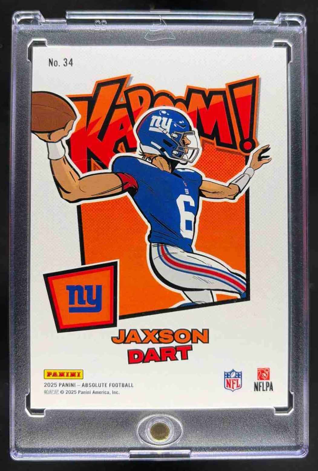 2025 Panini Absolute Jaxson Dart #34 Kaboom Horizontal RC