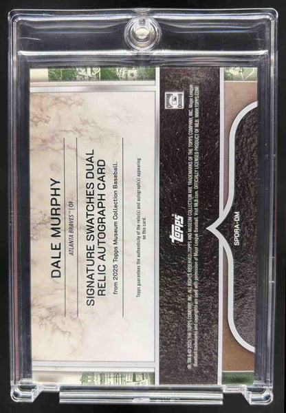 2025 Topps Museum Collection Dale Murphy #SPDRA-DM Signature Dual Relic Auto /20