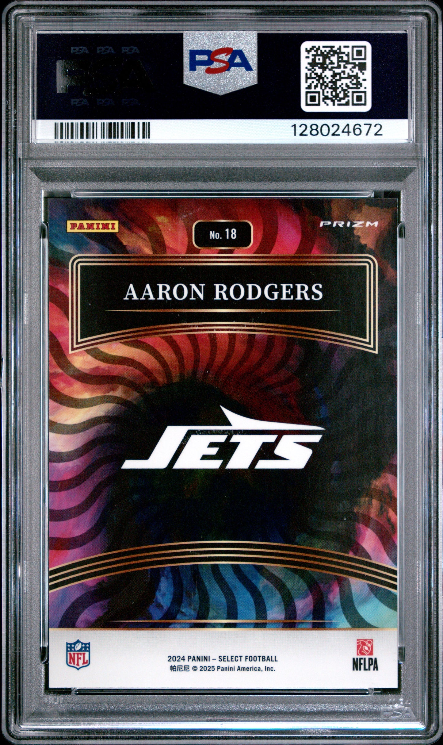 2024 Select Aaron Rodgers Color Wheel Case Hit PSA 10