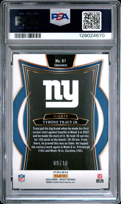 2024 Select Tyrone Tracy Gold Rookie /10 PSA 9